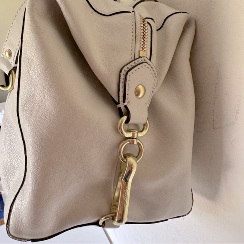 Coach Off White Leather Hobo Shoulder Bag Madison Sabrina Convertible Satchel - Picture 7 of 16
